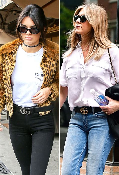 celebrities wearing gucci belt.